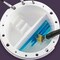 artPOP! Brush Basin, Multi-Use Brush Tub with Paint Brush Holder, Dual Chamber Artist Brush Washer with Palette Lid